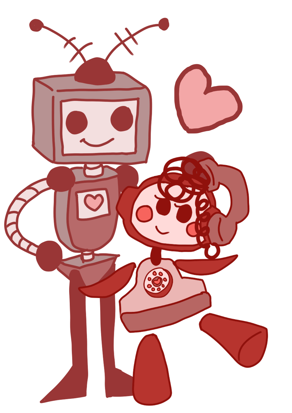 Red HealthBots Couple