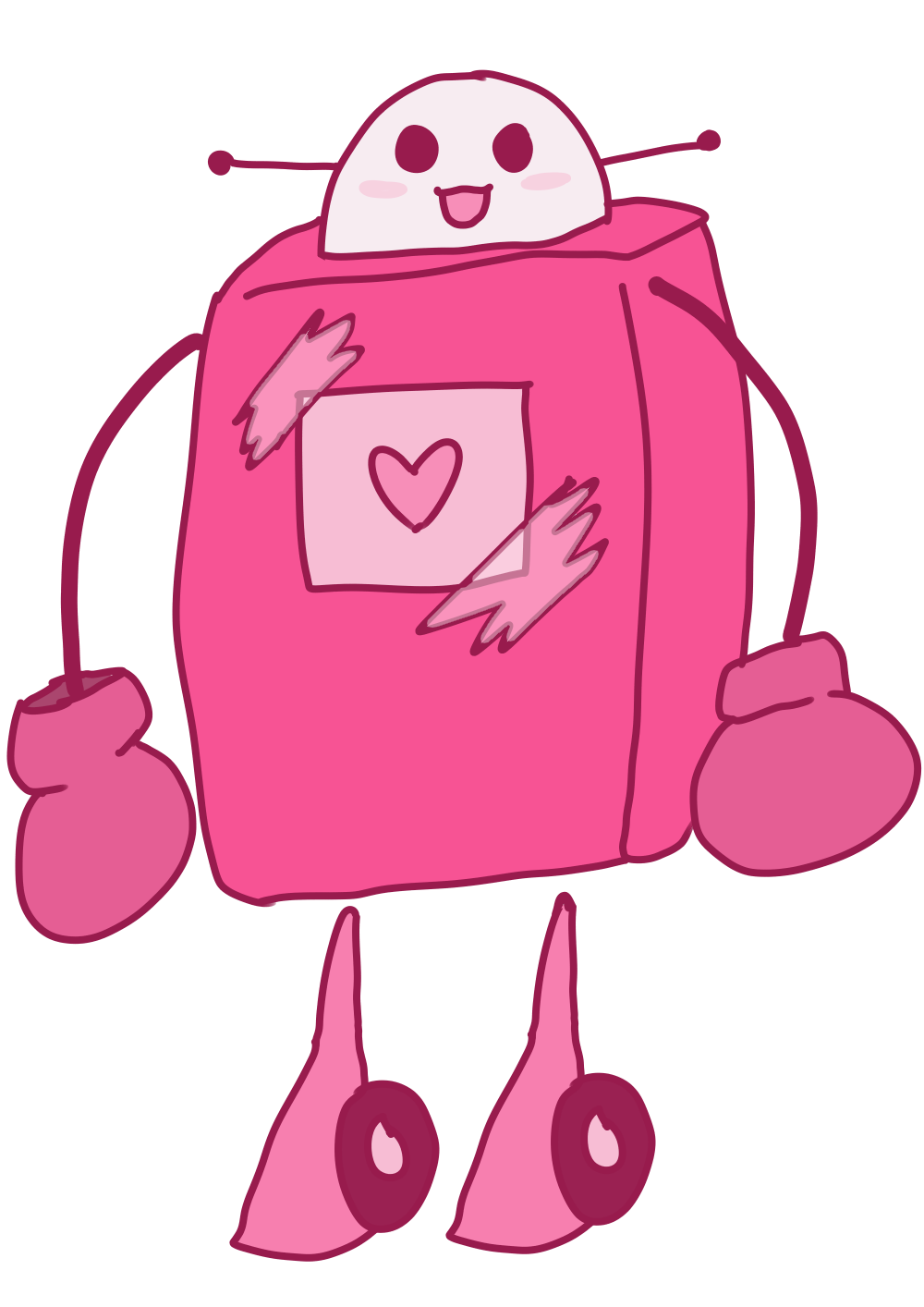 Large Pink HealthBot